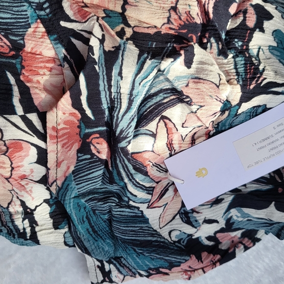 New spiritual Gangster  Waikiki Ruffle Tube Top color SCN size Small. - Picture 7 of 7